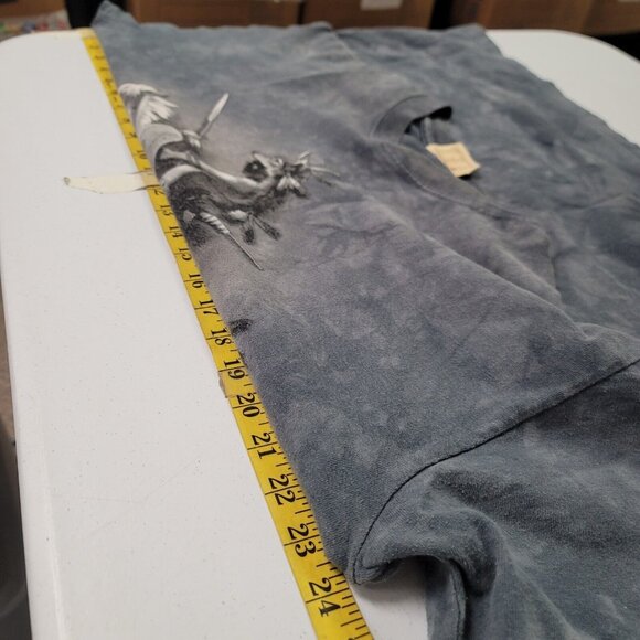 VTG The Mountain Mens Native American Graphic T Shirt Size L Rustic Primitive - Picture 5 of 8